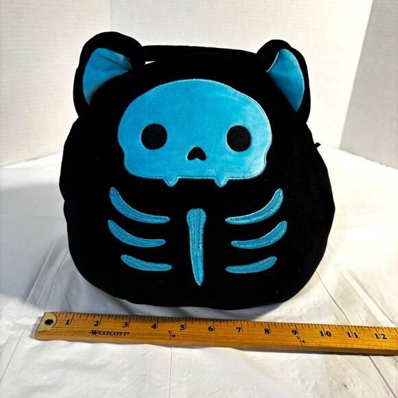Squishmallows Stump Cat Skeleton Plush Halloween Treat Pail With Handle 2022 - Picture 8 of 12